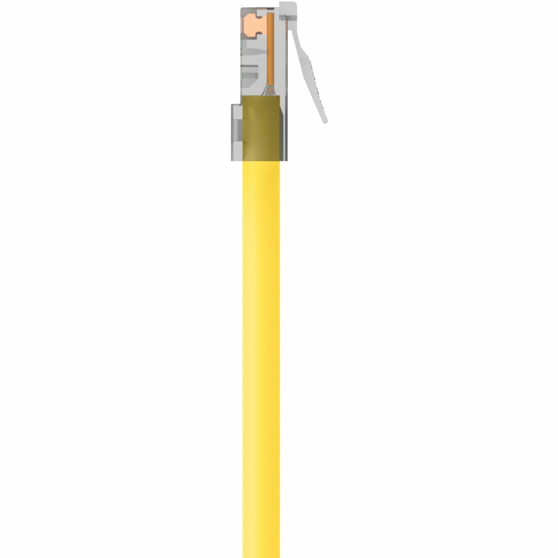 Belkin A3L980-12-YLW CAT6 Ethernet Patch Cable, RJ45, M/M, 12 ft, Yellow