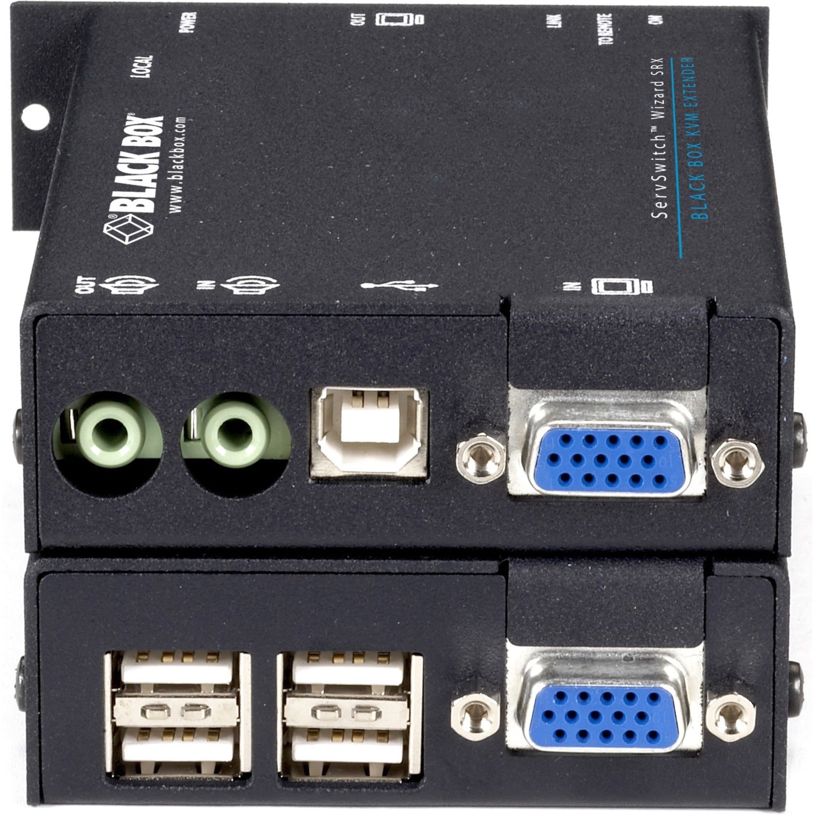 Black Box ACU5051A ServSwitch Wizard SRX KVM Console/Extender, USB/VGA, 2-Year Warranty