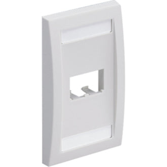 Panduit CFPE2IWY 2-Socket Faceplate Easy Snap-in and Out for Moves Adds and Changes
