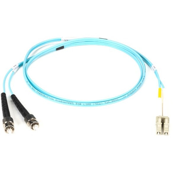 Black Box EFNT010-005M-STLC Fiber Optic Duplex Patch Network Cable, 10-Gigabit, 16.4 ft, Multi-mode