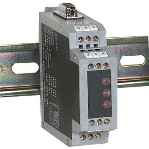 Black Box ICD100A RS-232 to RS-422/RS-485 DIN Rail Converter, 2000VAC Optical Isolation, 4000 ft Distance Supported