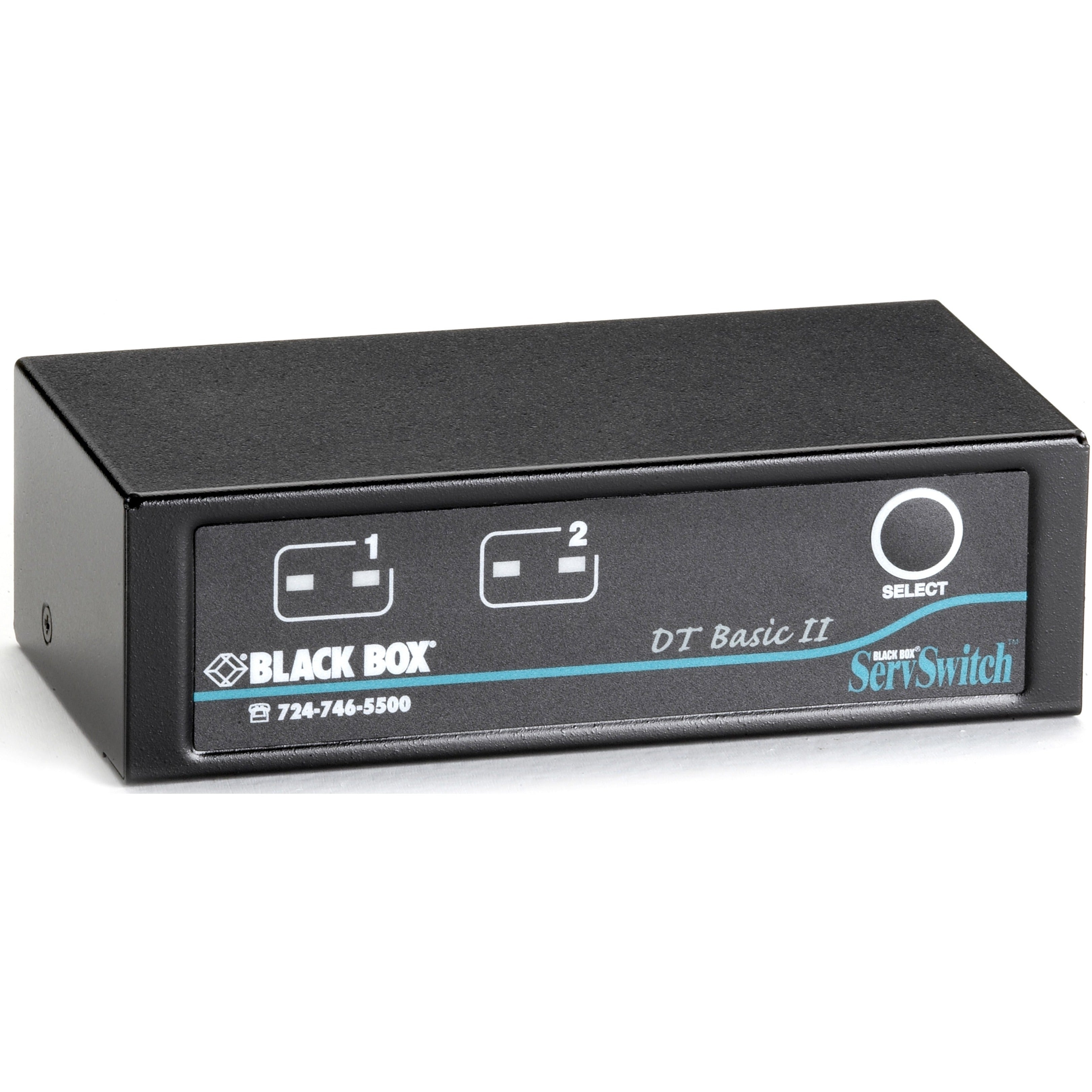 Black Box KV7022A ServSwitch DT Basic II KVM Switch, PS/2 Port, 2 Computers Supported