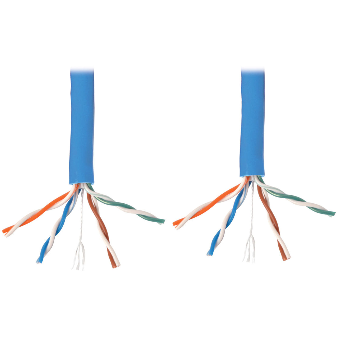 Tripp Lite N224-01K-BL Cat6 Gigabit Bulk Solid-Core Plenum-Rated CMP Cable, Blue, 1000 ft.