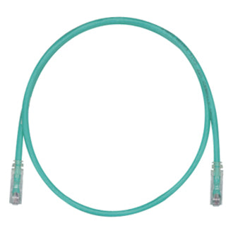 Panduit UTPSP7GRY Cat.6 UTP Patch Cable, 7 ft, Copper Conductor, Green