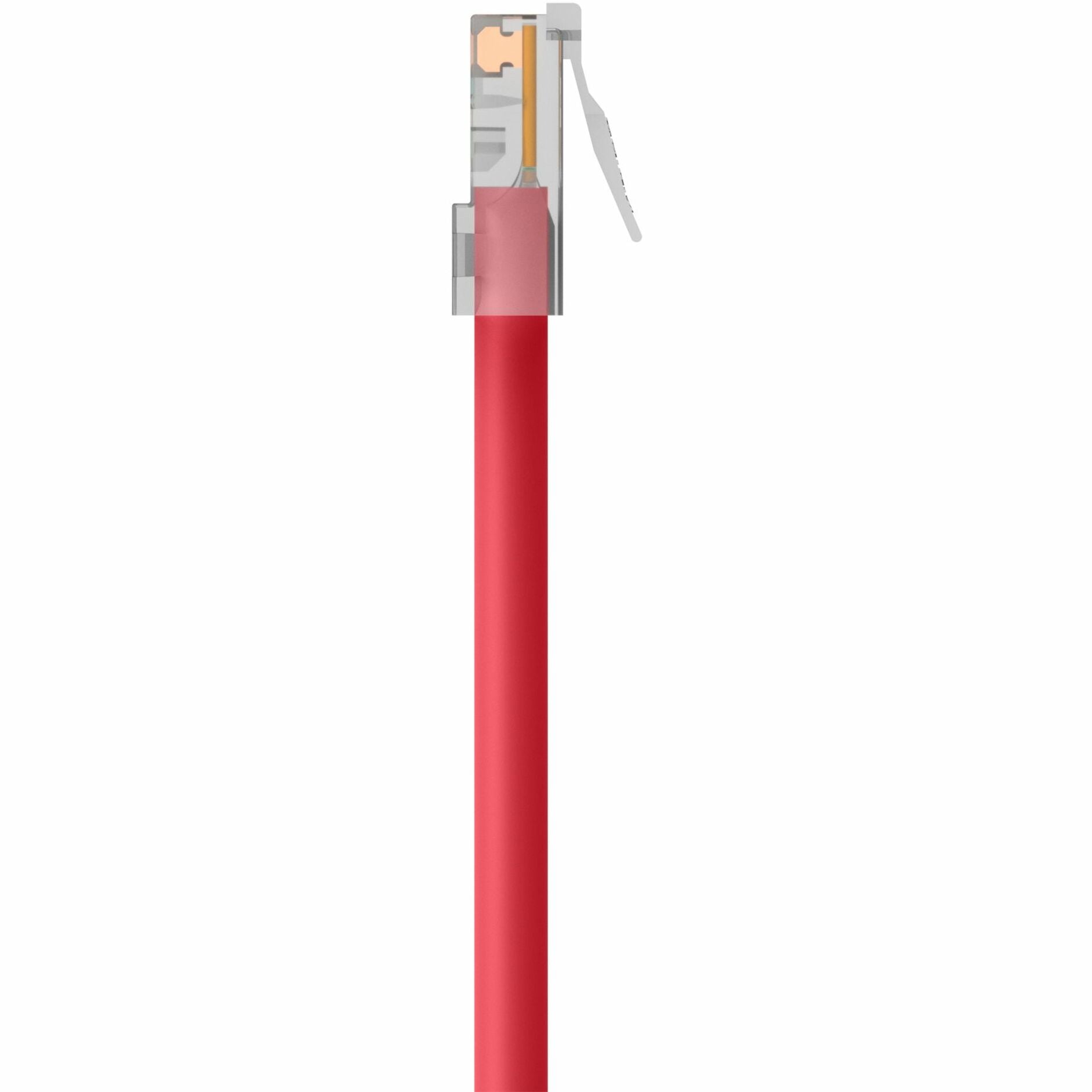 Belkin A3L980-25-RED RJ45 Category 6 Patch Cable, 25 ft, Snagless, Molded, Red