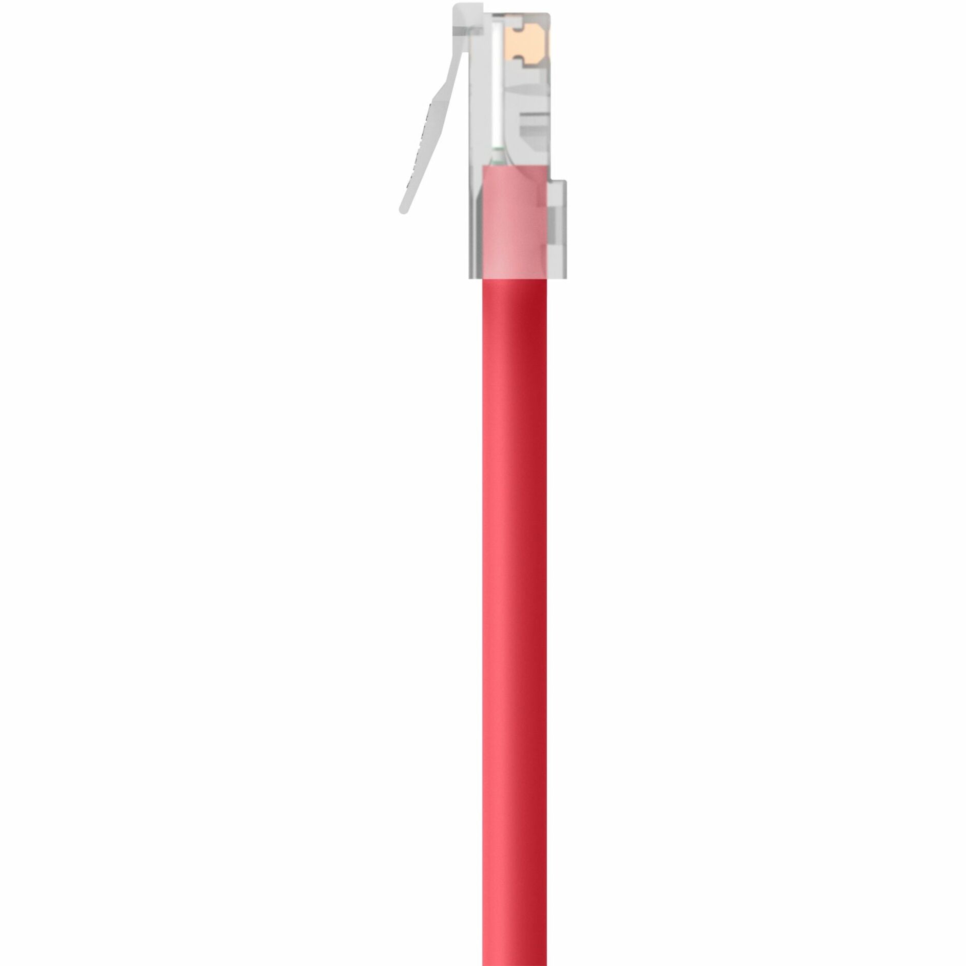 Belkin A3L980-25-RED RJ45 Category 6 Patch Cable, 25 ft, Snagless, Molded, Red