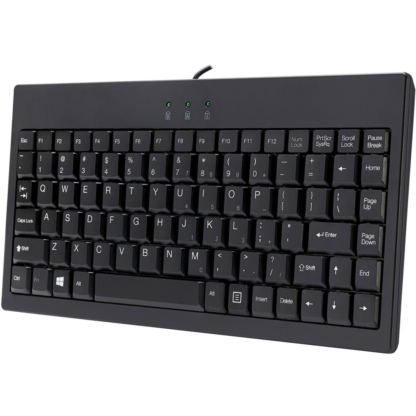 Adesso AKB-110B EasyTouch Mini Keyboard PS/2, USB - 87 Keys, Black