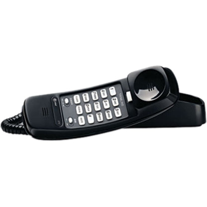 AT&T TL-210 BK Trimline 210 Standard Phone, Black - Call Waiting, Redial, Lighted Keypad