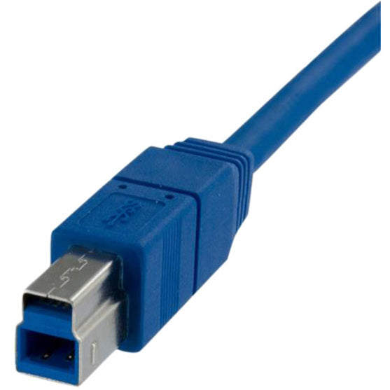 StarTech.com USB3SAB3 SuperSpeed USB 3.0 Cable A to B - M/M, 3 ft, 4.8 Gbit/s, Blue