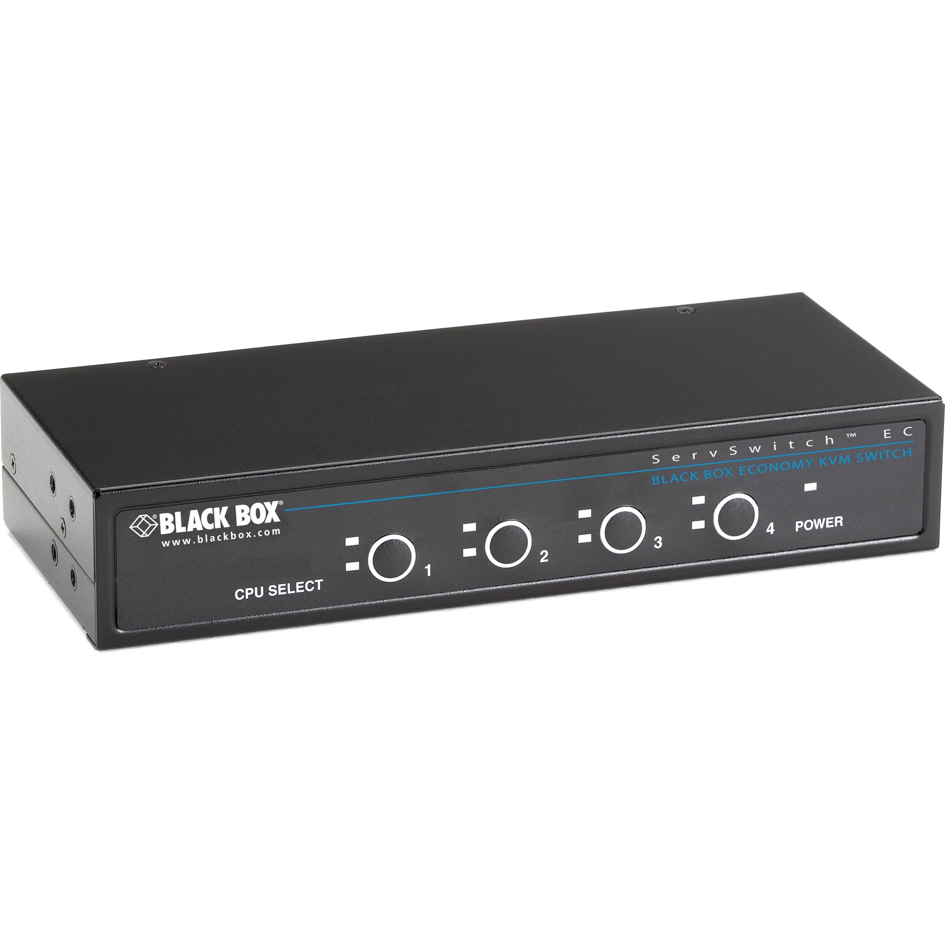 Black Box KV9004A ServSwitch EC KVM Switch, 4 Computers Supported, PS/2 Ports, 1920 x 1440 Resolution, 1 Year Warranty
