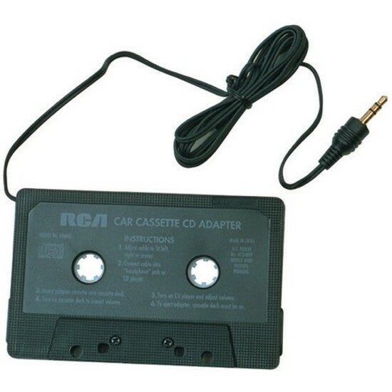 VOXX Electronics AH600 RCA Audio Cassette Adapter, Play iPod, MP3, CD, or DVD Music in Your Car Stereo