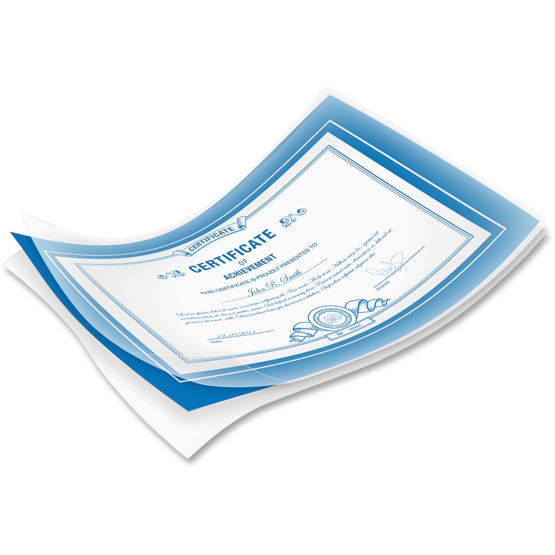 Fellowes 52041 Letter-Size Glossy Laminating Pouches, Durable, Clear, 7 mil Thickness