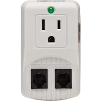 Tripp Lite Notebook Surge Protector Wallmount Direct Plug In 1 Outlet RJ11 (TRAVELCUBE) Front image