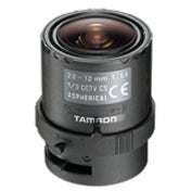 Tamron 13VG2812ASII-SQ Aspherical DC Iris Zoom Lens, CS Mount, f/1.4, 2.80-12mm, 1/3" Format Compatibility
