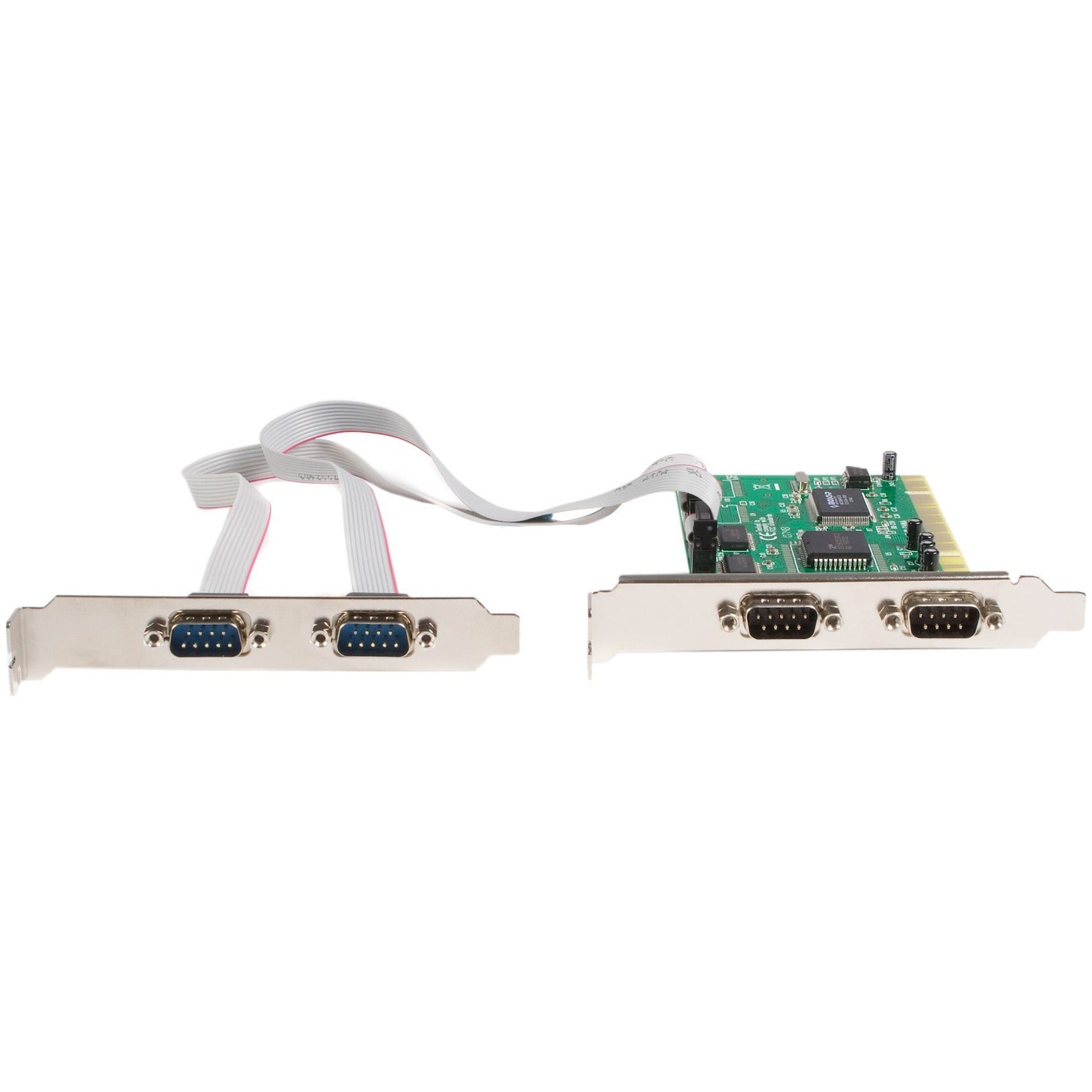 StarTech.com PCI4S550N 4 Port PCI RS232 Serial Adapter Card with 16550 UART, Plug and Play, Windows & Linux Compatible