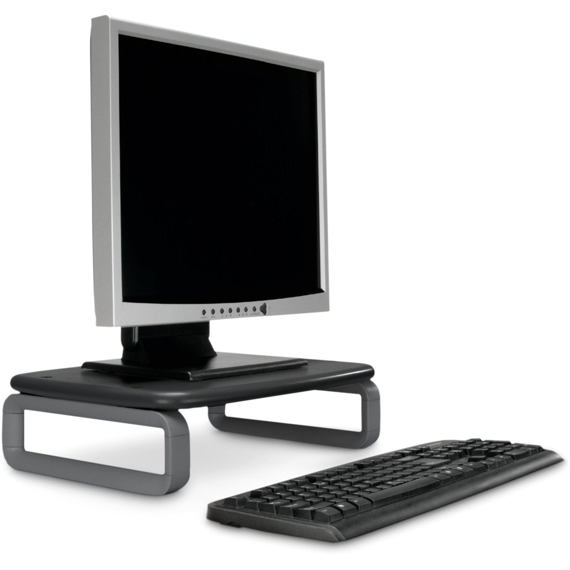 Kensington K60089 SmartFit Monitor Stand Plus for up to 24" screens, Adjustable Height, Space-Saving Design