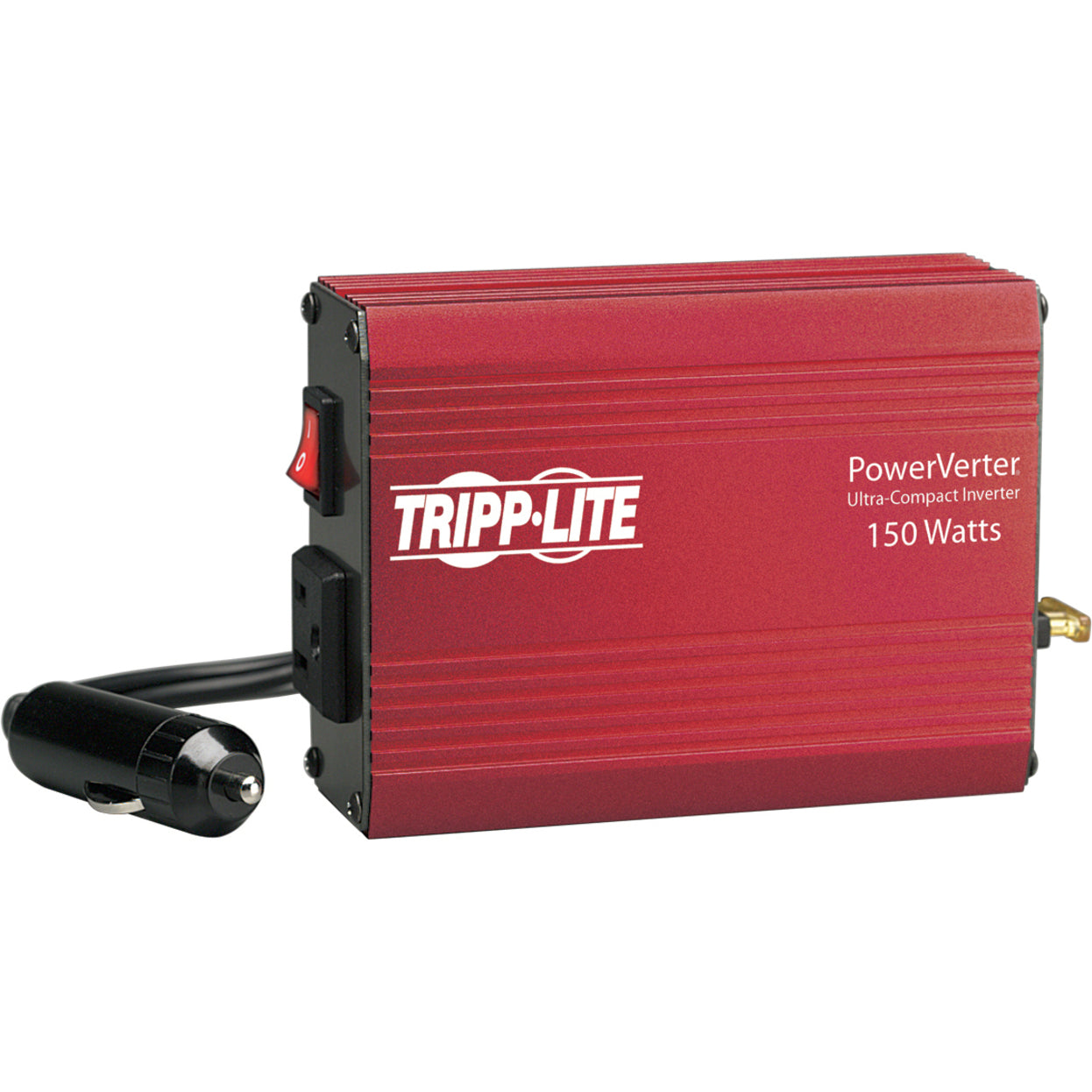 Tripp Lite PV150 PowerVerter 150-Watt Ultra-Compact Inverter, 1 Outlet Auto Adapt with Cig Plug 20A