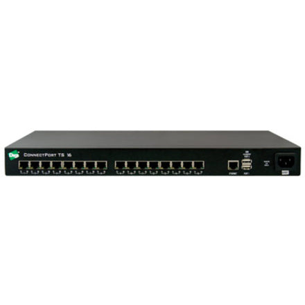 Digi 70002388 ConnectPort TS 16 Device Server, Dual IPv4/IPv6 Stack, RealPort Technology, Fast Ethernet