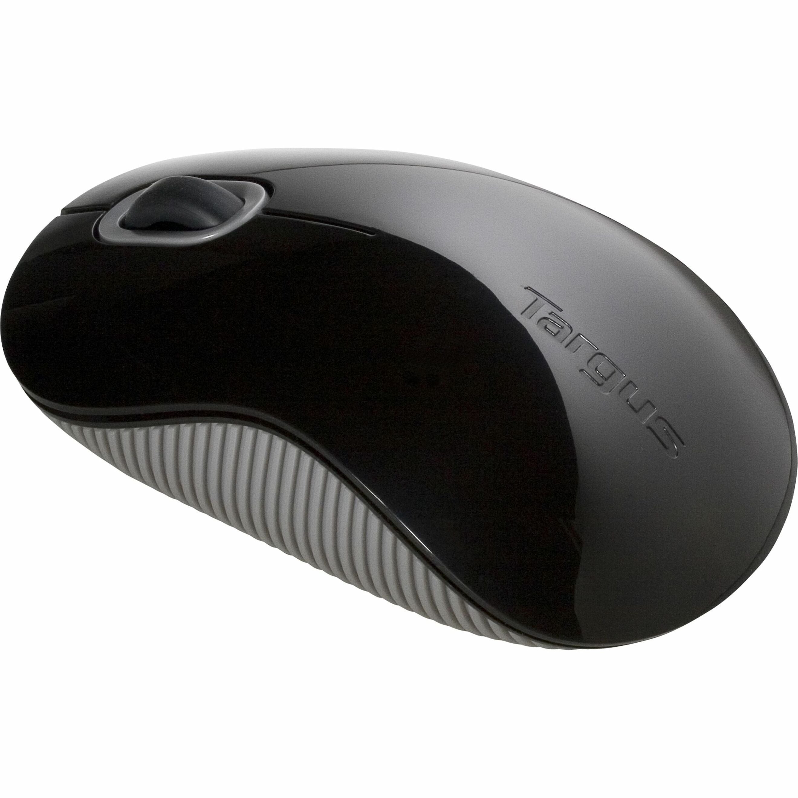 Targus AMU76US Cord-Storing Optical Mouse, Ergonomic Symmetrical Design, 1000 DPI, USB Connectivity