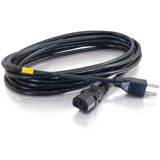 C2G 12ft Power Cord - 18 AWG - NEMA 5-15P to IEC320C13 (53406)