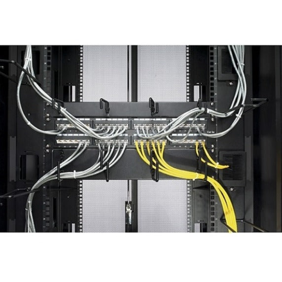 APC AR8425A 1U Horizontal Cable Organizer, Facilitates front cable management