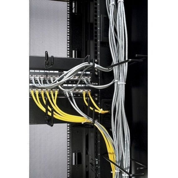 APC AR8425A 1U Horizontal Cable Organizer, Facilitates front cable management