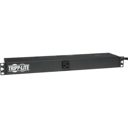 Side angle view of Tripp Lite PDU1220T showing mounting brackets and slim profile design-alternate-image2