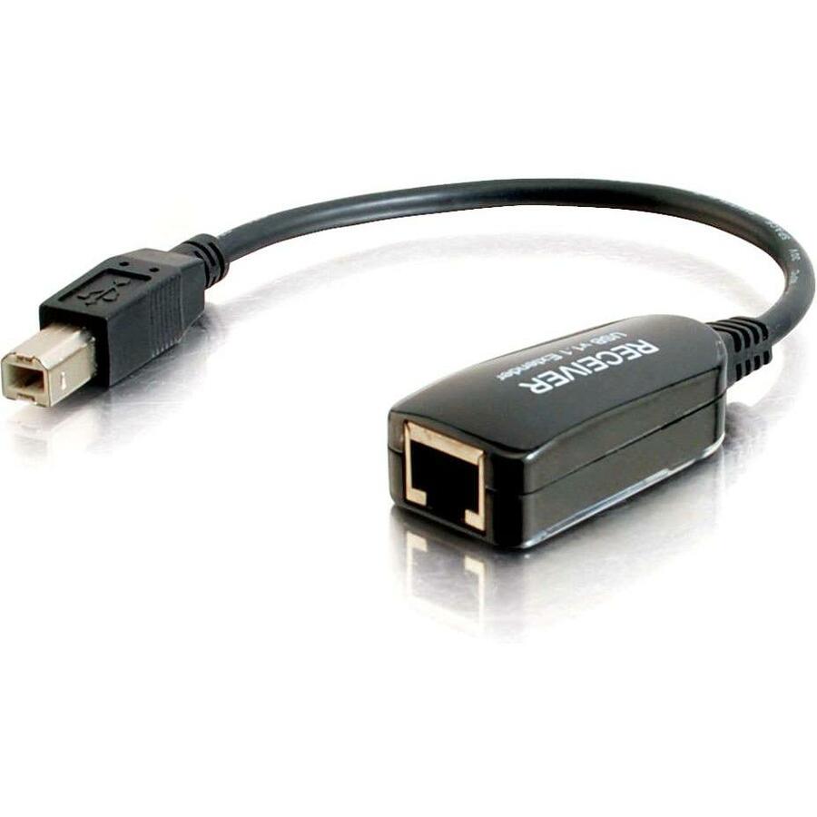 C2G Receptor de dongle extensor USB B de puerto a RJ45 Cable de - Main Image