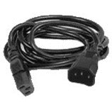 HPE 142257-002 PDU Cable, 8ft IEC-to-IEC, Copper Conductor, Stealth Black