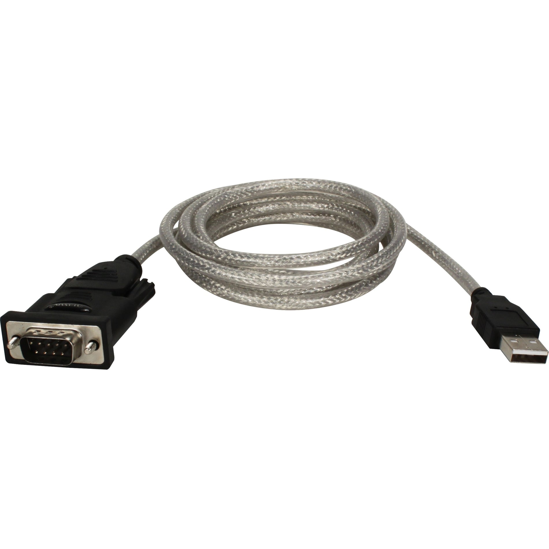 QVS UR2000M2 6ft USB to DB9 Male RS232 Serial Adaptor Cable, High-Speed Data Transfer