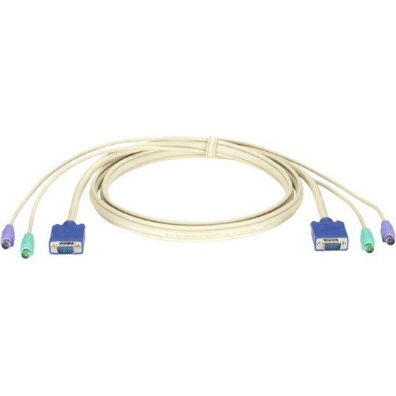 Black Box EHN70023-0006 ServSwitch DT Basic CPU KVM Cable, Copper Conductor, HD-15 and Mini-DIN Connectors