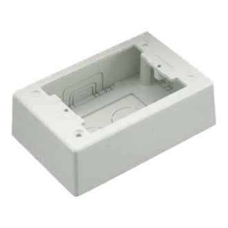 Panduit JBP1IW Pan-Way Surface Mount Box, Off White - Cable Organizer