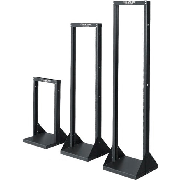 Black Box RM392A-R2 Steel Distribution Rack, 20U 19" Black, TAA Compliant
