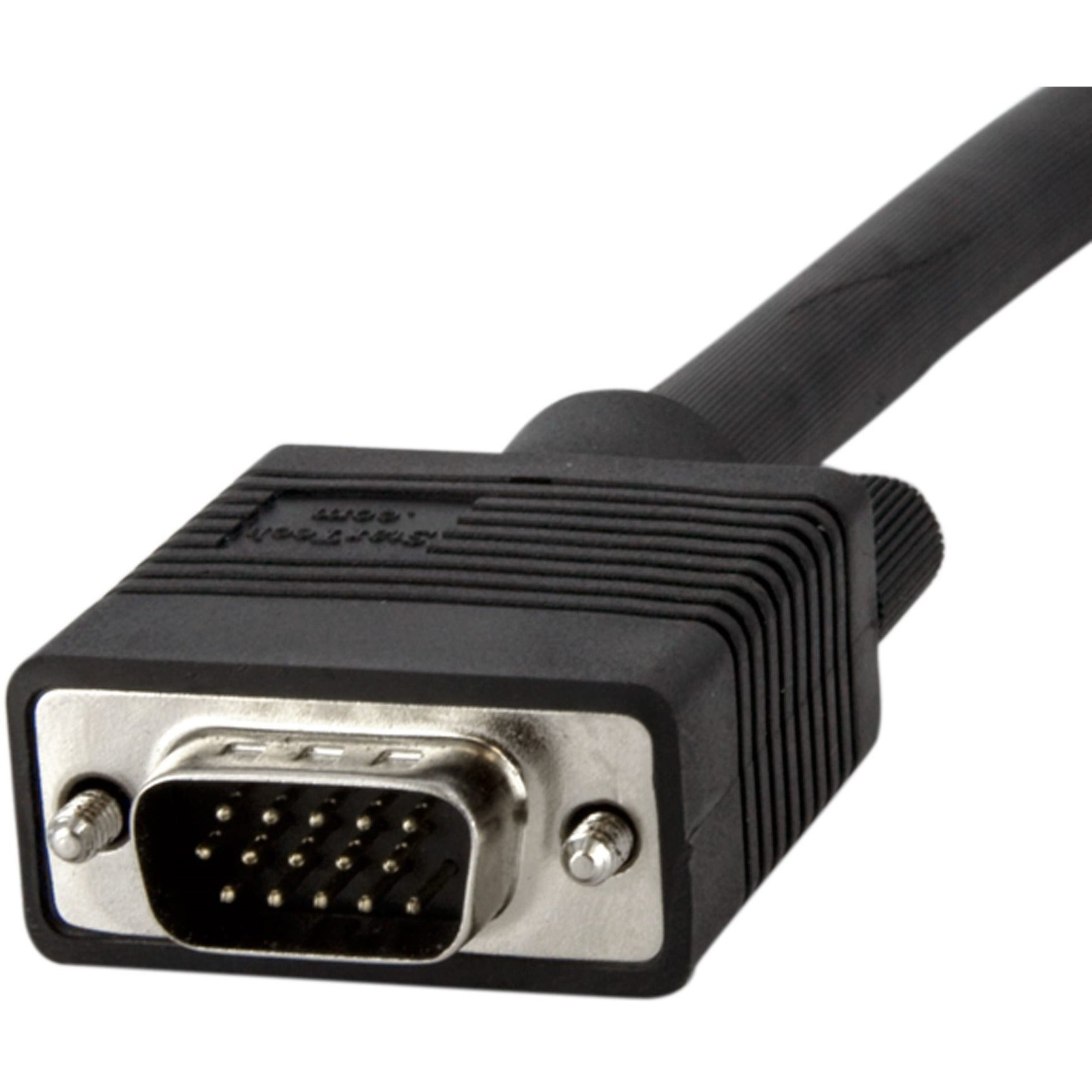 StarTech.com MXT101MMHD6 6 ft 90 Degree Down Angled VGA Monitor Cable, Molded, EMI Protection