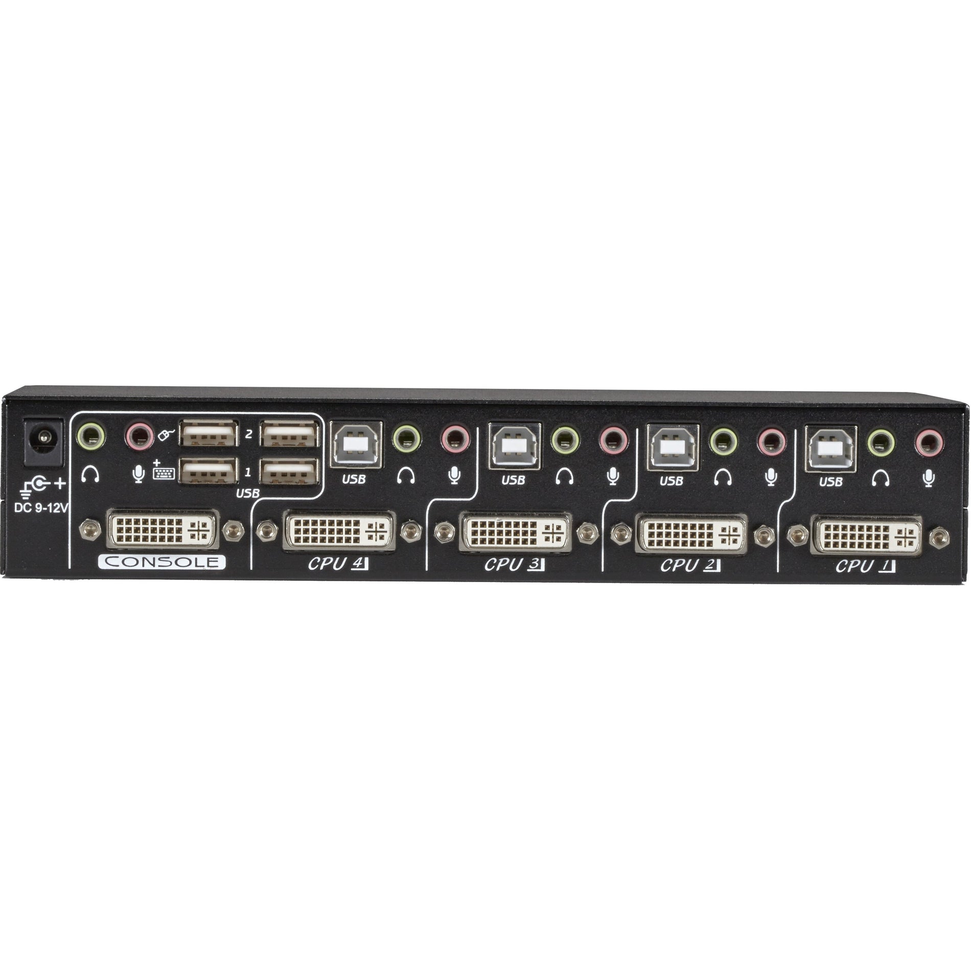 Black Box KV9614A ServSwitch DT DVI KVM Switch, 4-Port with Emulated USB Keyboard/Mouse