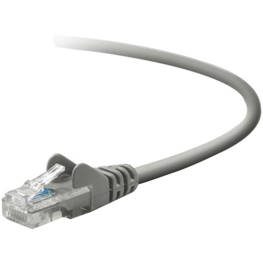 Belkin TAA791-10-GRY-S Category 5e UTP Patch Cable, 10 ft, Molded, Snagless, Gray