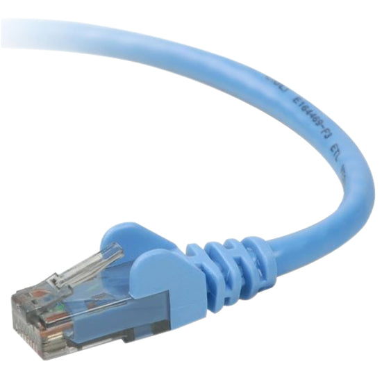 Belkin TAA980-25-BLU-S Category 6 UTP Patch Cable, 25 ft, Snagless, Blue
