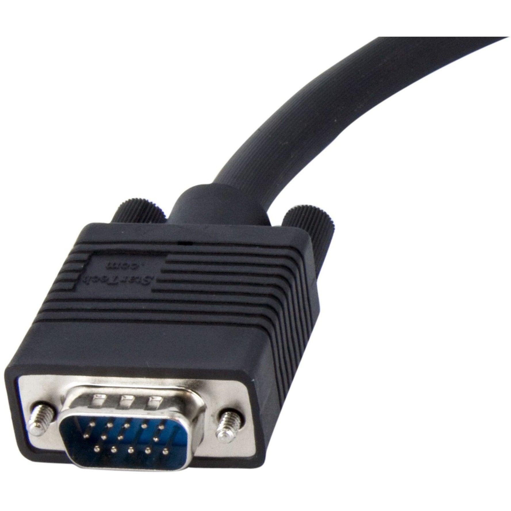 StarTech.com VGABNCMF1 1 ft Coax HD15 VGA to 5 BNC RGBHV Monitor Cable, Copper Conductor, CMG Rated