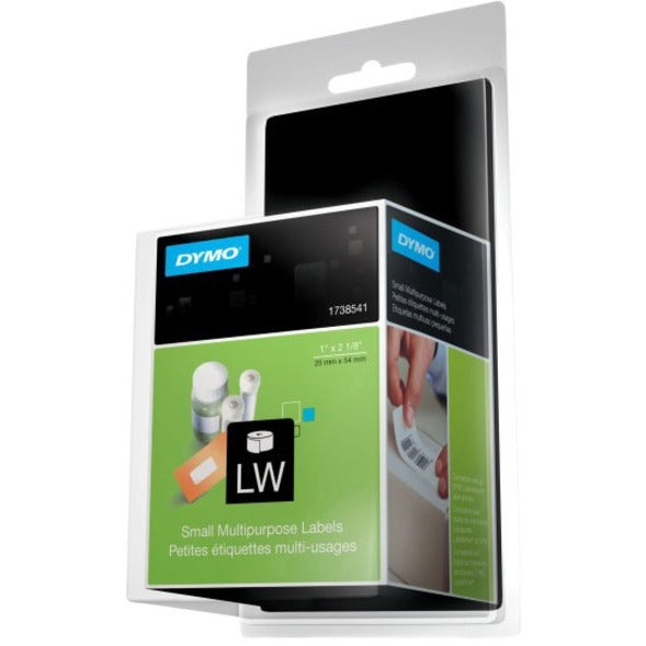 Dymo 1738541 LabelWriter Labels, Multipurpose, 1" x 2 1/8", Self-Adhesive, White