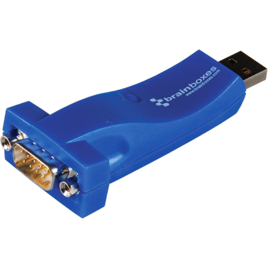 Brainboxes US-324-001 USB to Serial Adapter, Lifetime Warranty, RoHS & WEEE Certified