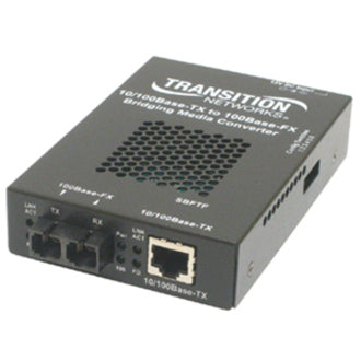 Transition Networks SBFTF1013-105 Fast Ethernet Media Converter, 10/100BTX TO100BFX CONVRT 1300NM MM (SC) 2KM UK PW
