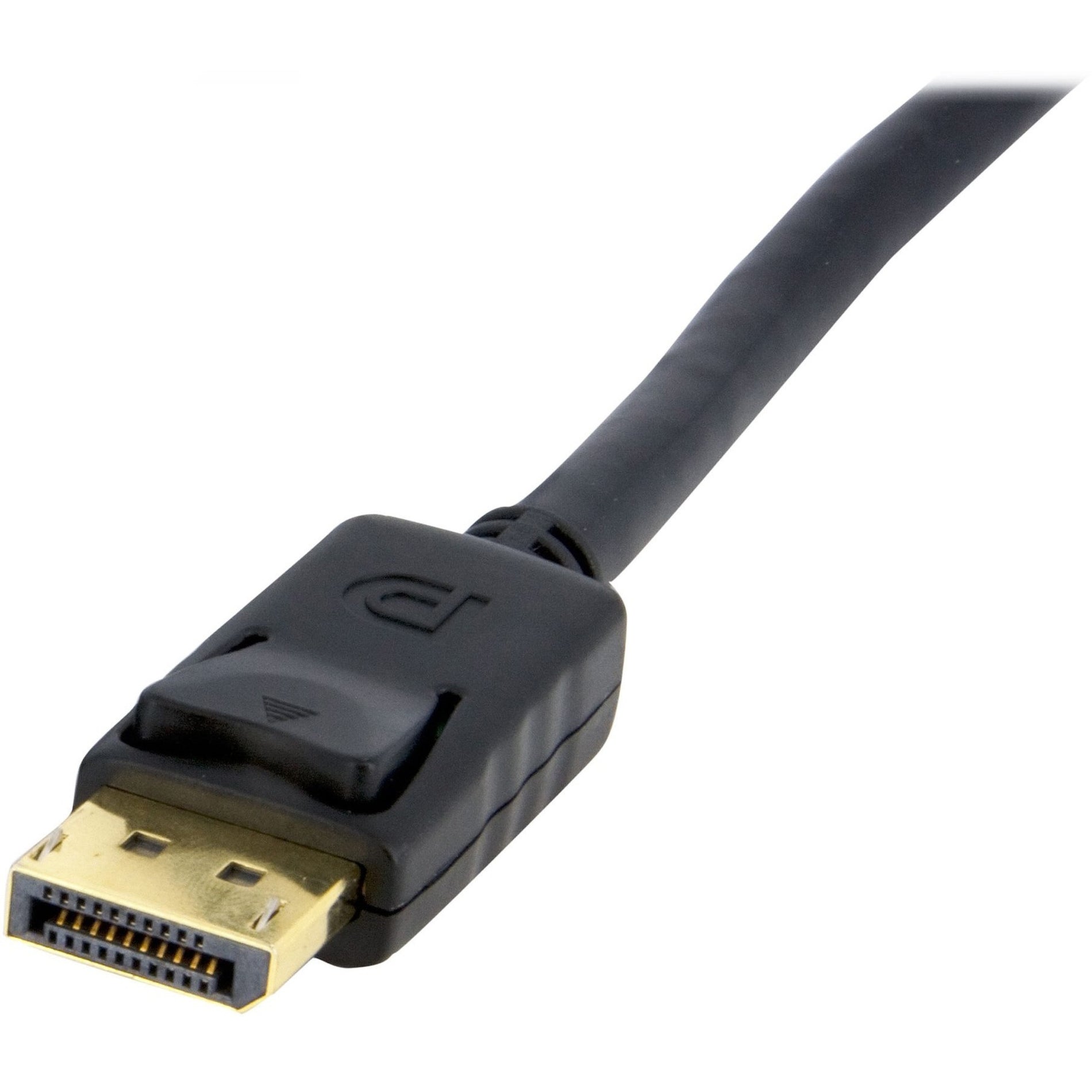 StarTech.com DPPNLFM3 3ft DisplayPort Panel Mount Cable - F/M, Molded, Locking Latch, Gold Plated Connectors, Black