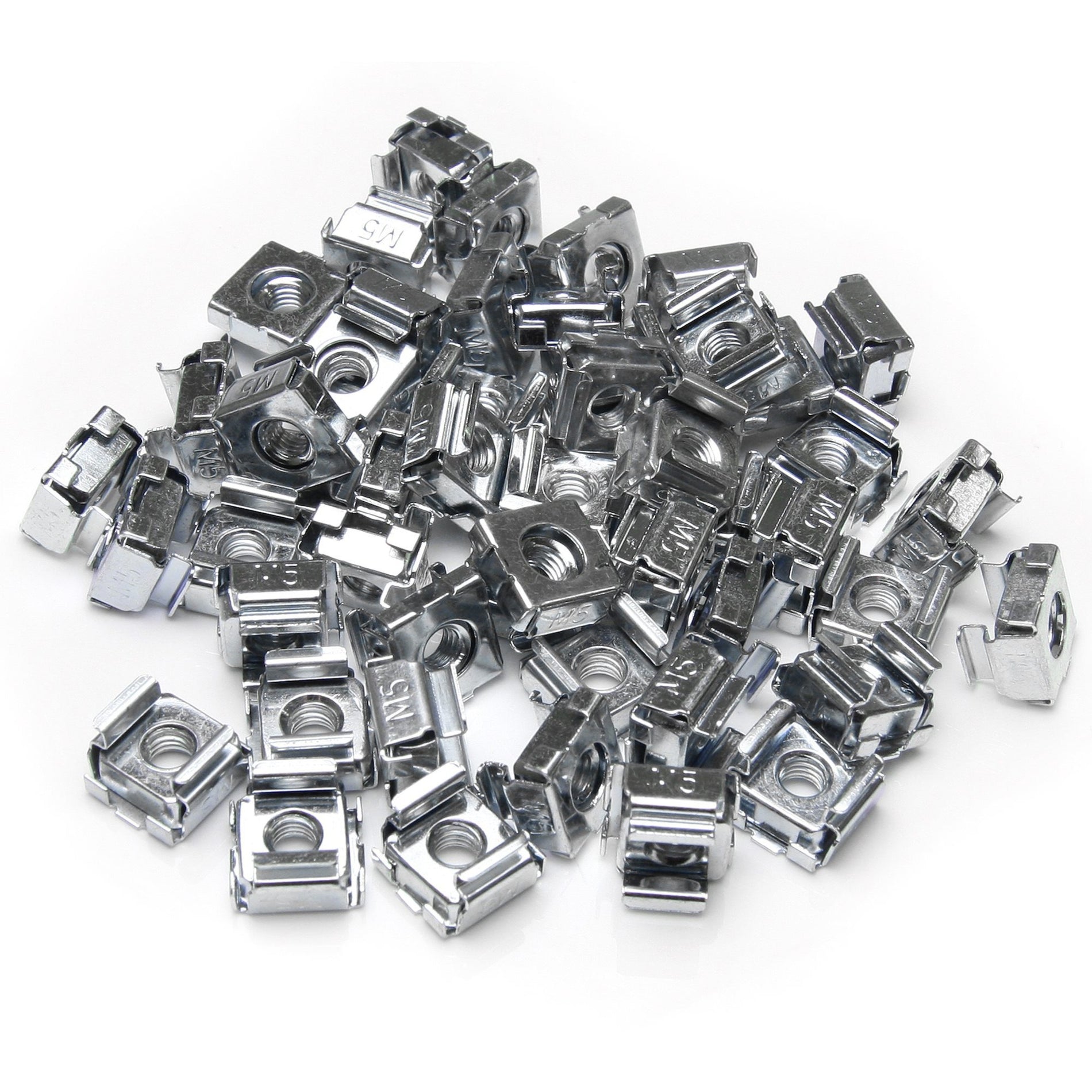 StarTech.com CABCAGENUTS Cage Nuts for Cabinet Rails - Pkg of 50, TAA Compliant, 2 Year Lifetime Warranty