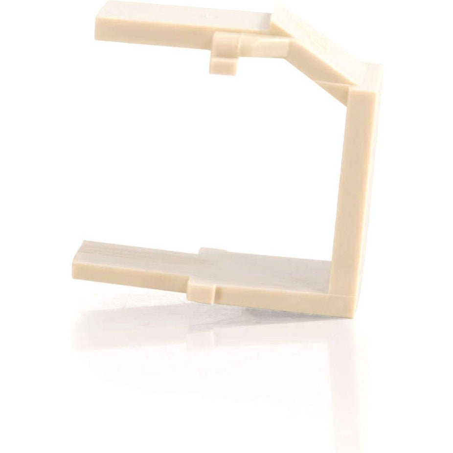 C2G 03810 Snap-In Keystone Blank Module, Ivory - Covers Unused Ports