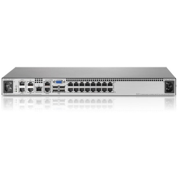 HPE AF621A 2x1Ex16 KVM IP Console Switch G2 with Virtual Media CAC Software, Rack-mountable KVM Switchbox