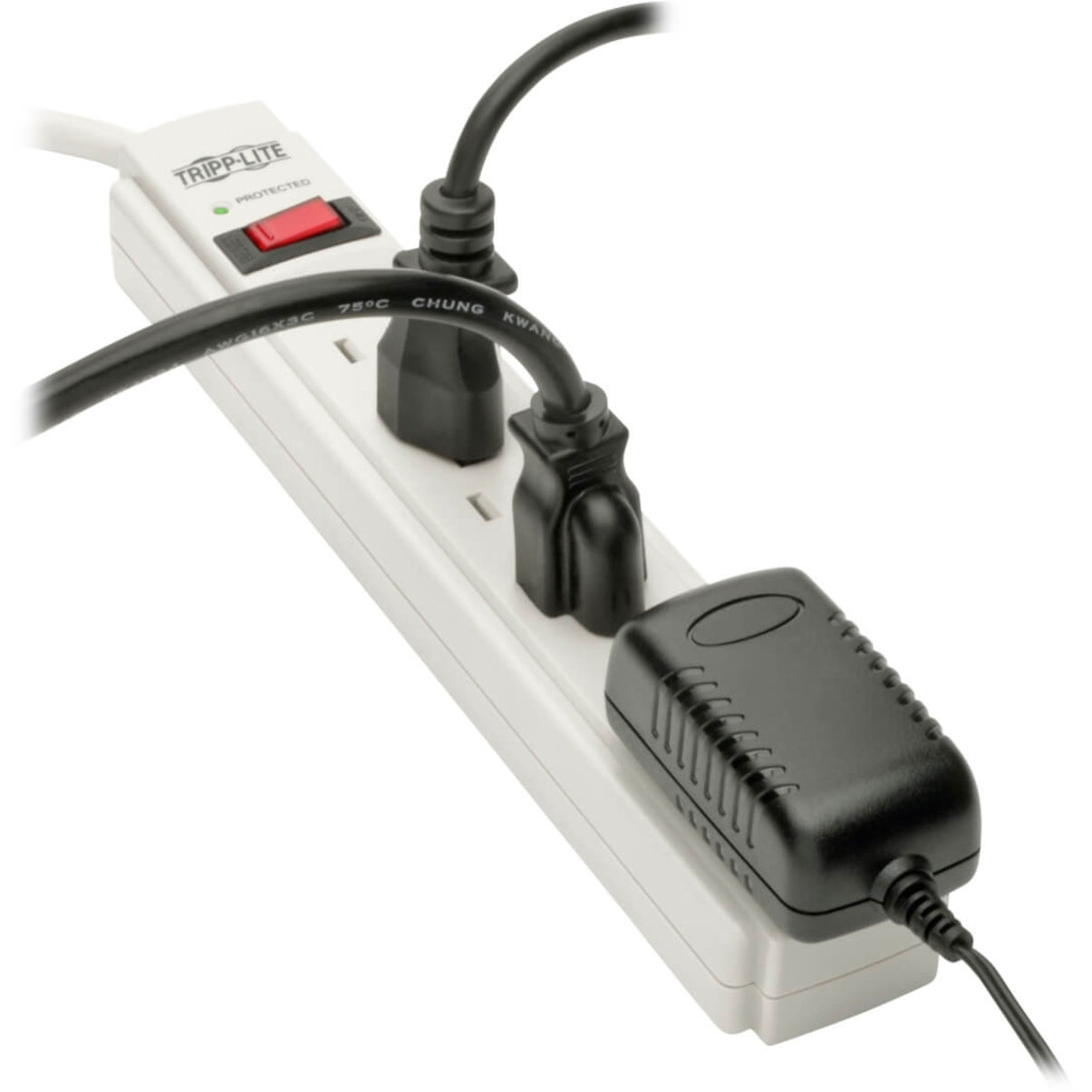 Tripp Lite TLP606TAA 6-Outlet Surge Protector, TAA Compliant, 1800W Power Rating, 790J Surge Energy Rating