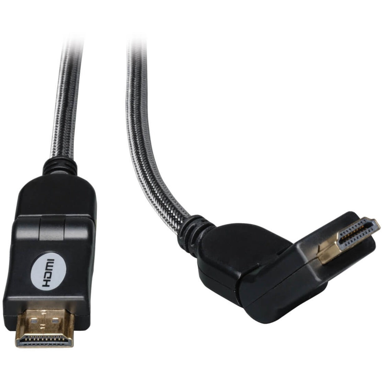 Tripp Lite P568-006-SW HDMI Cable, 6-ft. Gold Cable with Swivel Connectors