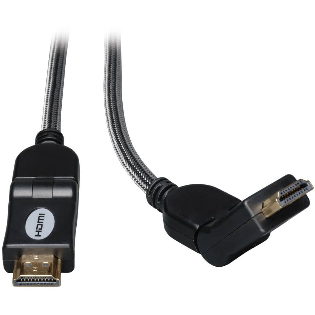 Tripp Lite by Eaton P568-010-SW HDMI Cable, 10-ft. Gold Cable with Swivel Connectors