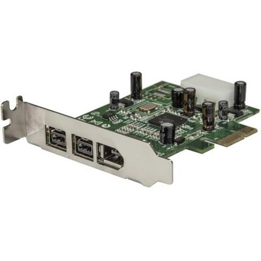 StarTech.com PEX1394B3LP 3 Port 2b 1a Low Profile 1394 PCI Express FireWire Card Adapter, Add FireWire Ports to Your PC or Mac