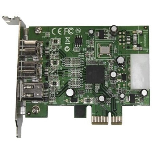 StarTech.com PEX1394B3LP 3 Port 2b 1a Low Profile 1394 PCI Express FireWire Card Adapter, Add FireWire Ports to Your PC or Mac